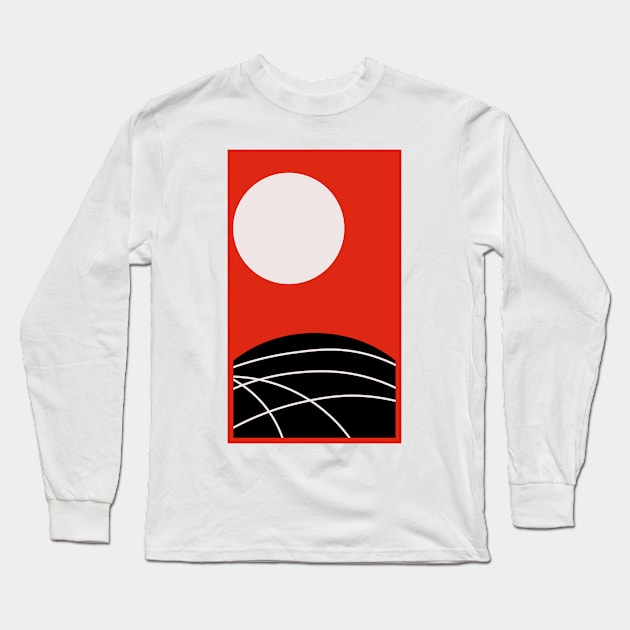 Full Moon Long Sleeve T-Shirt by Nishinegi